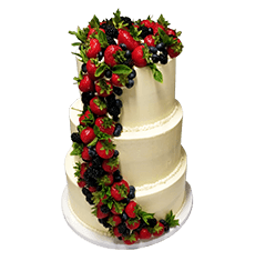 Buttercream & fruit cake