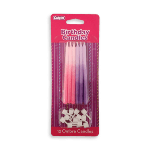 Pink, Purple Ombre Candles