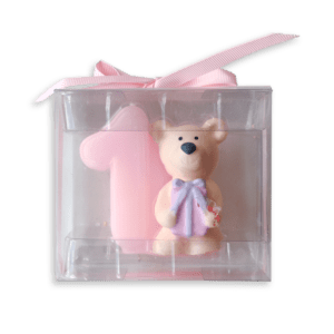 Teddy Bear Candle Number 1