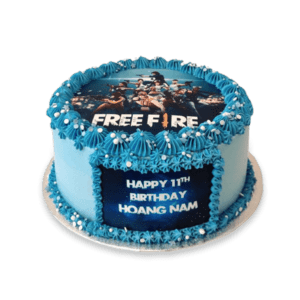 Free Fire Photo Cake