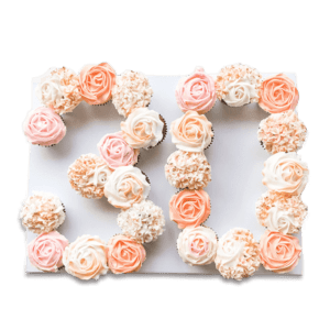 Cupcakes Number Cake