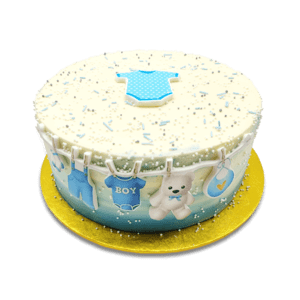 Baby Clothes Line Cake