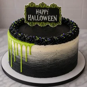 Beetlejuice Halloween Cake